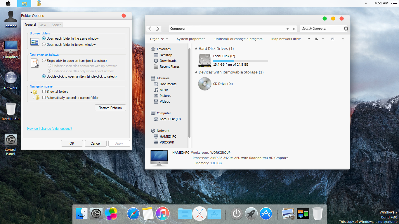 Mac Os X Yosemite Theme For Windows 7